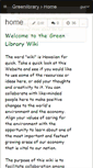 Mobile Screenshot of greenlibrary.wikispaces.com