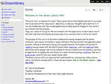 Tablet Screenshot of greenlibrary.wikispaces.com