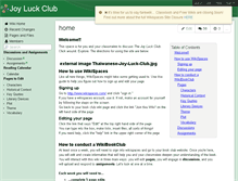 Tablet Screenshot of joyluckclub2011.wikispaces.com