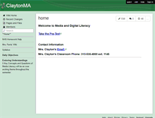 Tablet Screenshot of claytonma.wikispaces.com
