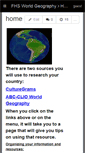 Mobile Screenshot of fhsworldgeography.wikispaces.com