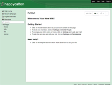 Tablet Screenshot of happycatten.wikispaces.com