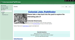 Desktop Screenshot of colonialjobspathfinder.wikispaces.com