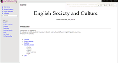 Desktop Screenshot of englishsocietyandculture.wikispaces.com