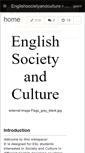 Mobile Screenshot of englishsocietyandculture.wikispaces.com