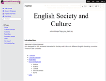 Tablet Screenshot of englishsocietyandculture.wikispaces.com