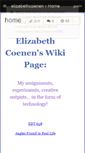 Mobile Screenshot of elizabethcoenen.wikispaces.com