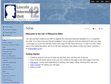 Tablet Screenshot of lincolniu.wikispaces.com