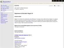 Tablet Screenshot of depedrxi.wikispaces.com