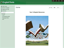 Tablet Screenshot of englishtexts12.wikispaces.com