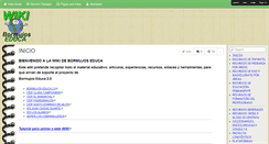 Desktop Screenshot of bormujoseduca.wikispaces.com