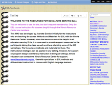 Tablet Screenshot of esl-methods.wikispaces.com
