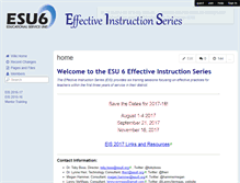 Tablet Screenshot of esu6eis.wikispaces.com