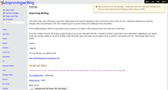 Desktop Screenshot of improvingwriting.wikispaces.com