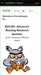 Mobile Screenshot of edc565uri.wikispaces.com
