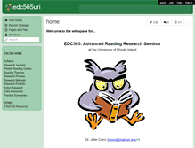 Tablet Screenshot of edc565uri.wikispaces.com