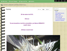 Tablet Screenshot of cienciasbasicasitmatehuala.wikispaces.com