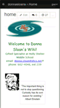 Mobile Screenshot of donnasloan.wikispaces.com