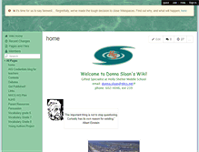 Tablet Screenshot of donnasloan.wikispaces.com