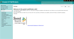 Desktop Screenshot of grade-6-pathfinders.wikispaces.com