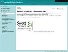 Tablet Screenshot of grade-6-pathfinders.wikispaces.com