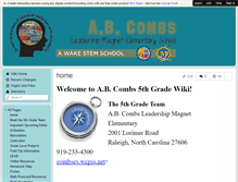 Tablet Screenshot of abcombs5thgrade.wikispaces.com