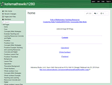 Tablet Screenshot of kelsmathswiki1280.wikispaces.com