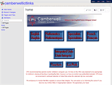 Tablet Screenshot of camberwellictlinks.wikispaces.com