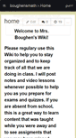 Mobile Screenshot of boughensmath.wikispaces.com