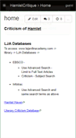Mobile Screenshot of hamletcritique.wikispaces.com