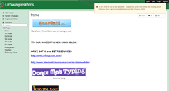 Desktop Screenshot of growingreaders.wikispaces.com
