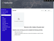 Tablet Screenshot of hadley504.wikispaces.com