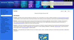 Desktop Screenshot of inclusiveteaching.wikispaces.com