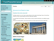 Tablet Screenshot of frompharaohtocaesar.wikispaces.com