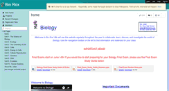 Desktop Screenshot of biorox.wikispaces.com