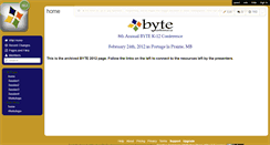 Desktop Screenshot of byte2012.wikispaces.com