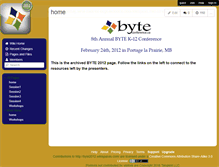Tablet Screenshot of byte2012.wikispaces.com