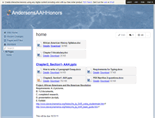 Tablet Screenshot of andersensaahhonors.wikispaces.com