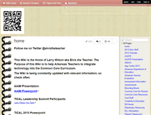 Tablet Screenshot of elvistheteacher.wikispaces.com