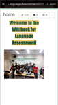 Mobile Screenshot of languageassessment2011.wikispaces.com