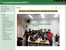 Tablet Screenshot of languageassessment2011.wikispaces.com