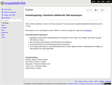 Tablet Screenshot of maaleteknikk.wikispaces.com