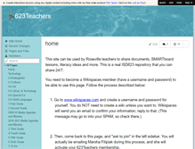 Tablet Screenshot of 623teachers.wikispaces.com