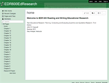 Tablet Screenshot of edr600edresearch.wikispaces.com