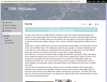 Tablet Screenshot of 1789-1900leisure.wikispaces.com