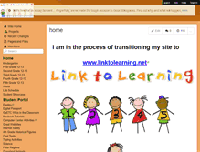 Tablet Screenshot of linktolearning.wikispaces.com