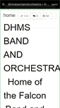 Mobile Screenshot of dhmsbandandorchestra.wikispaces.com