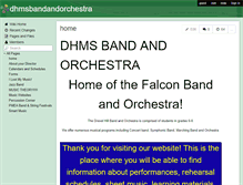 Tablet Screenshot of dhmsbandandorchestra.wikispaces.com