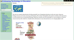 Desktop Screenshot of embracingtechnologyineducation.wikispaces.com