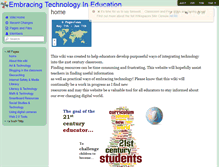 Tablet Screenshot of embracingtechnologyineducation.wikispaces.com